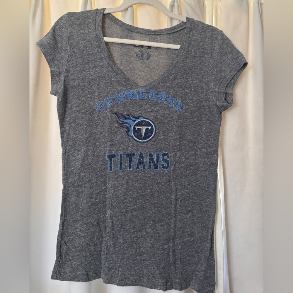 Blue Fitted Short Sleeve Tennessee Titans T-Shirt